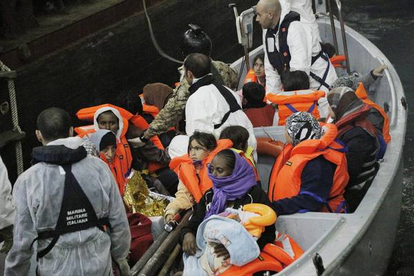 Migrants rescued in Lampedusa (archive)