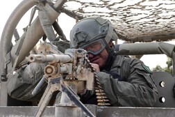 Un soldado israelí desplegado en Gaza.