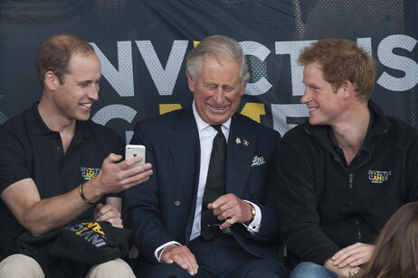 Carlo, William e Harry in una foto del 2014