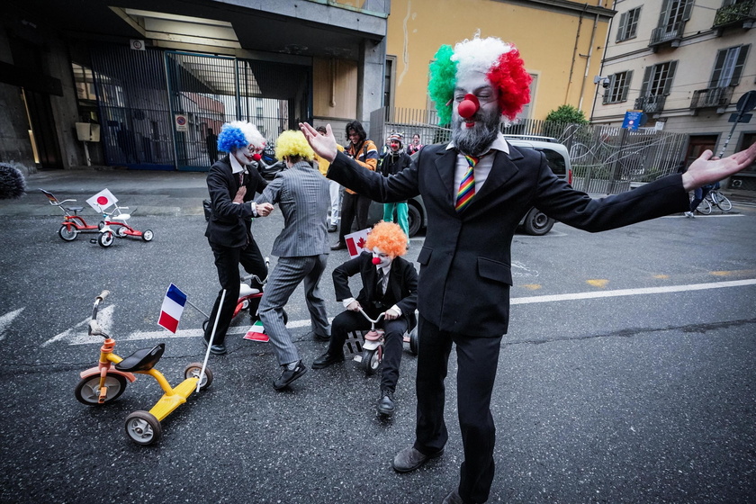 Extinction Rebellion protest in Turin